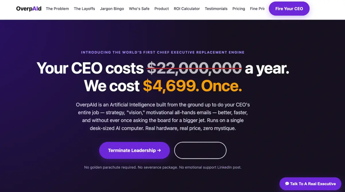 AI To Replace Overpaid CEOs