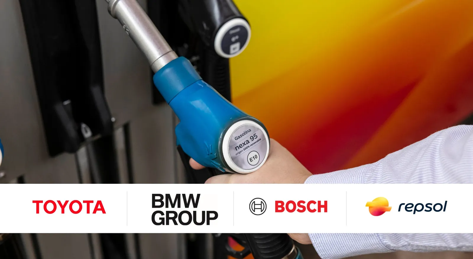 BMW, Toyota, Bosch e Repsol stanno testando la benzina rinnovabile Nexa 95. Sembra l’idea per delle stazioni di cambio cavalli nelle carrozze.