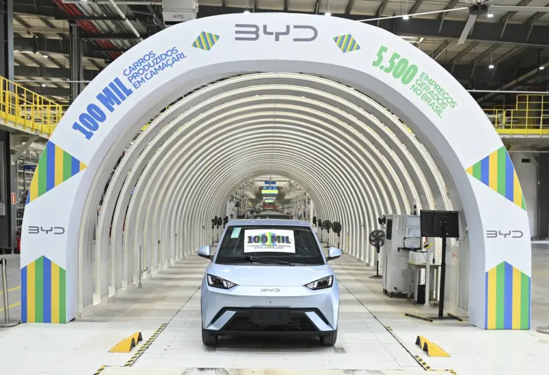 BYD Reaches 100,000 EVs Produced in Brazil