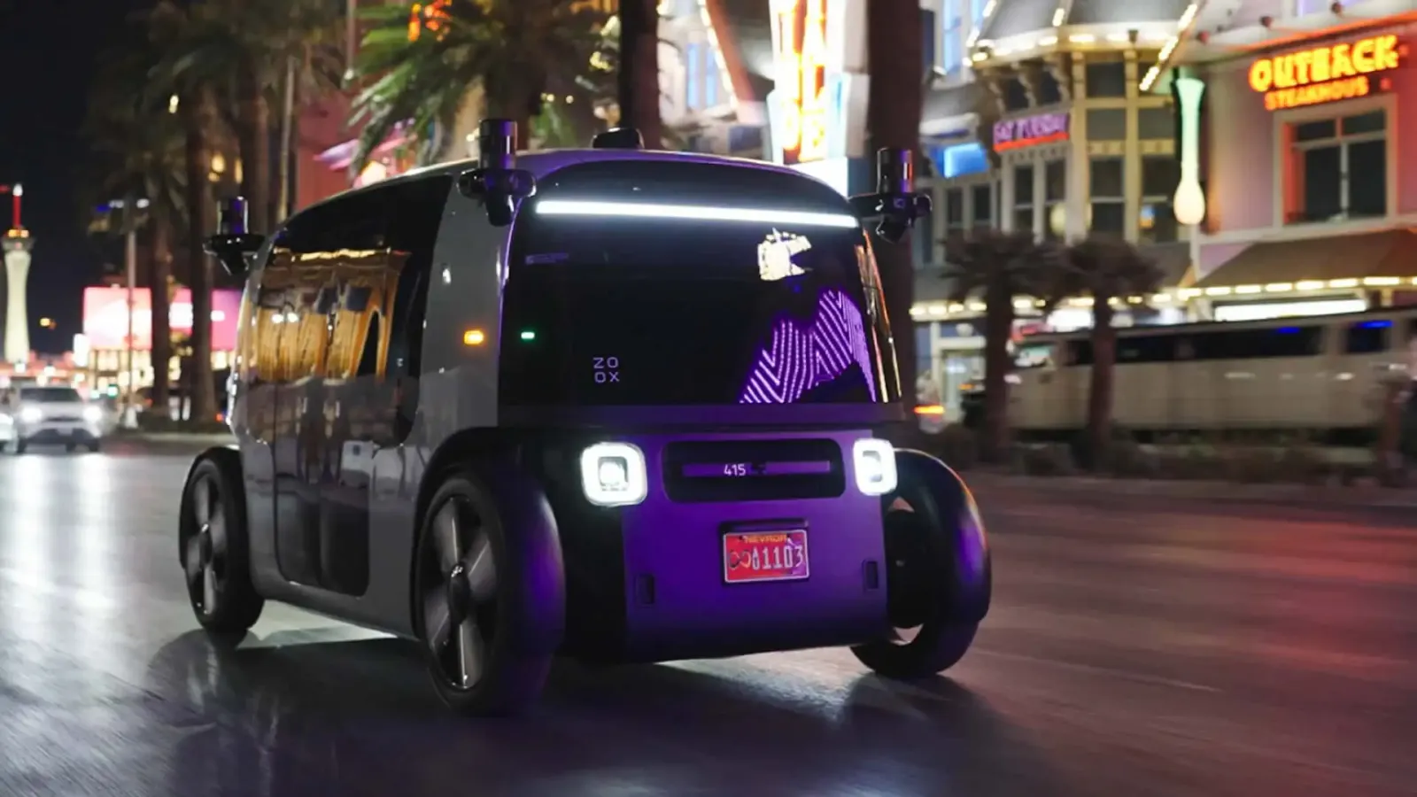 Zoox autonomous ride-hailing service in Las Vegas