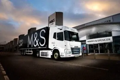 M&S expands electric truck fleet with DAF XD models