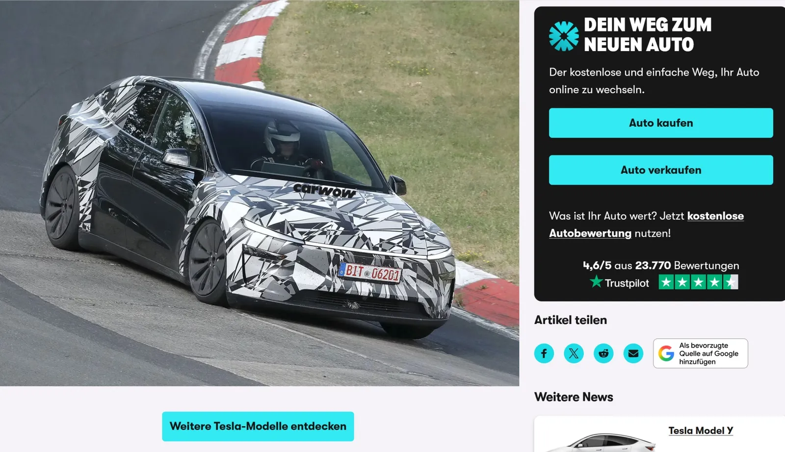 Tesla Model Y ripresa a Nürburgring. Ci resta da conoscere la data di inizio delle vendite in Europa. Luglio? Ottobre?