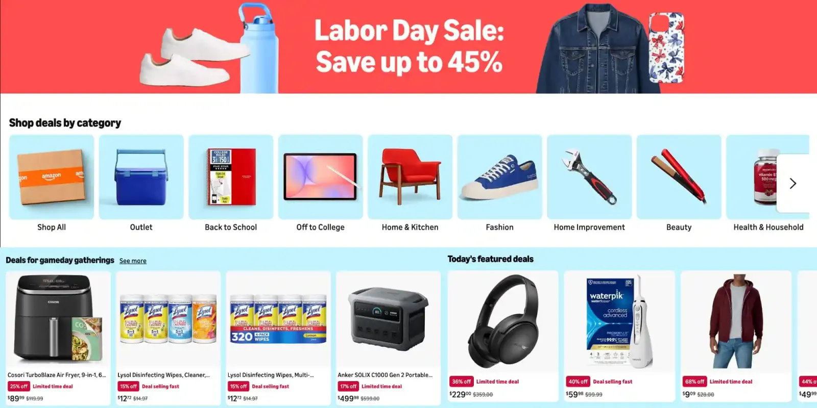 Sconto Amazon per il Labor Day 2026 in diretta