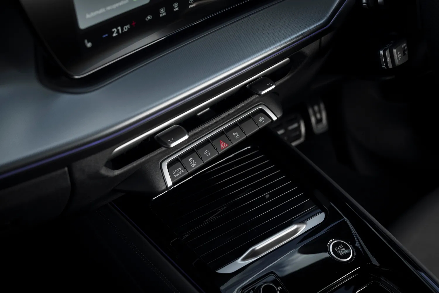 detalhe do interior do Audi Q3