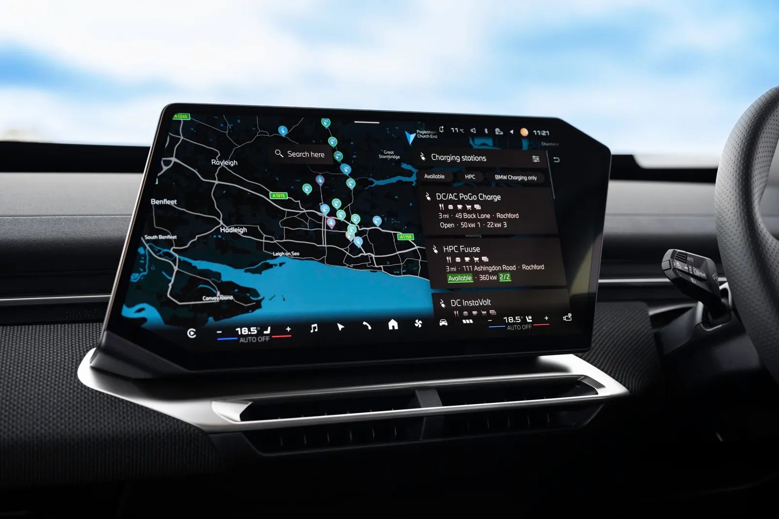 BMW iX3 infotainment screen