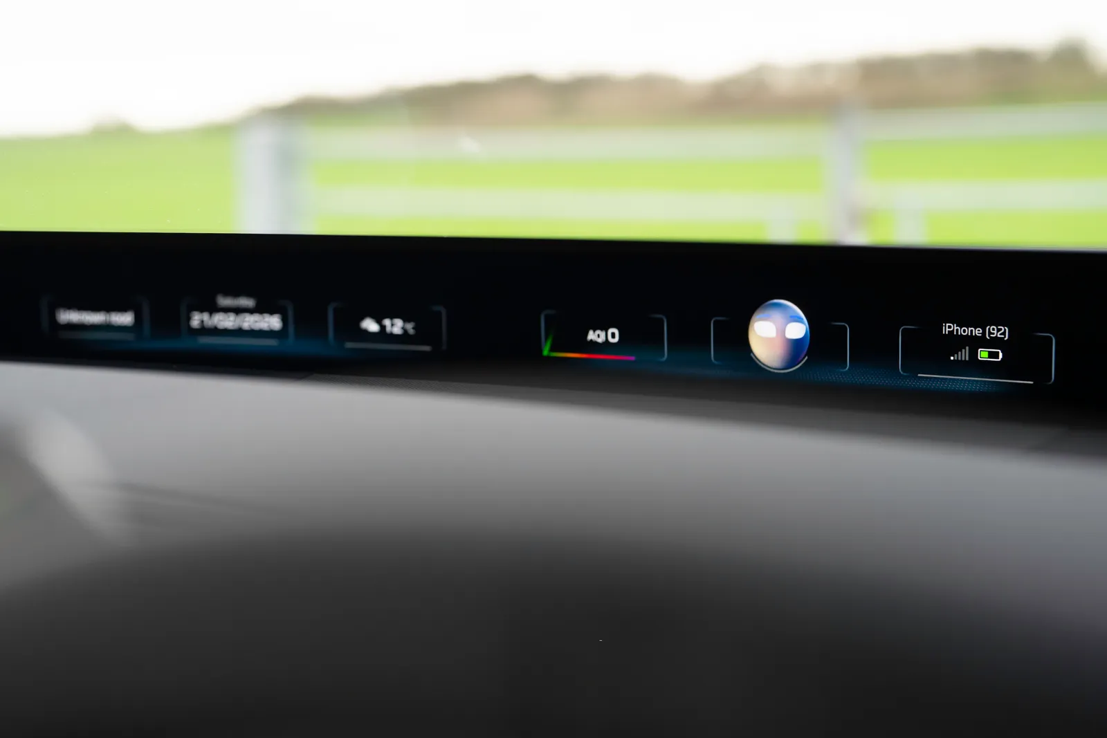 BMW iX3 panoramic vision display
