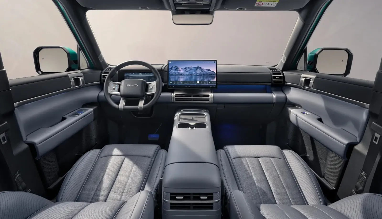 Interior do BYD Ti7