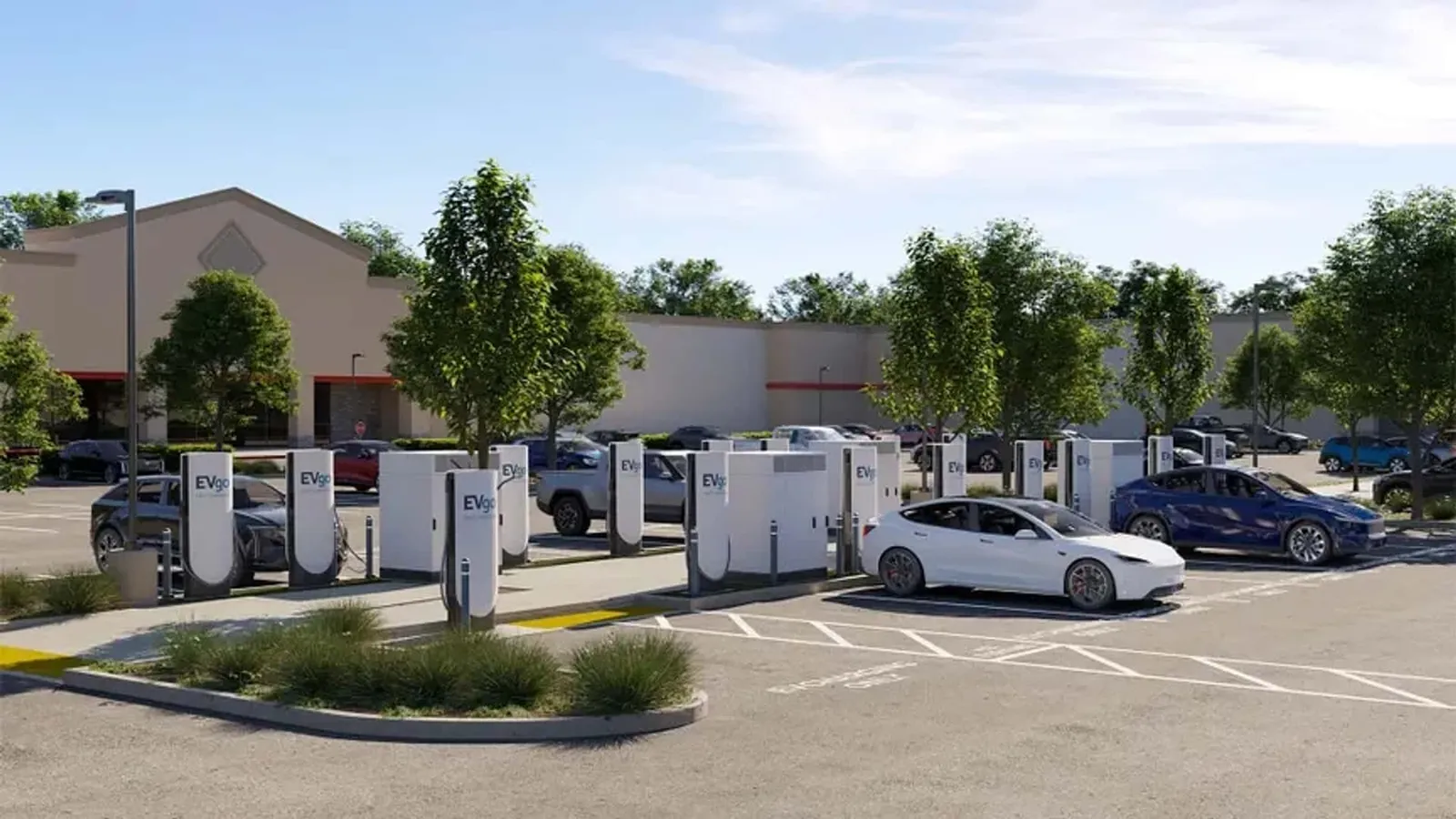 EVgo встановить суперзарядні пристрої Tesla на своїх зарядних станціях.