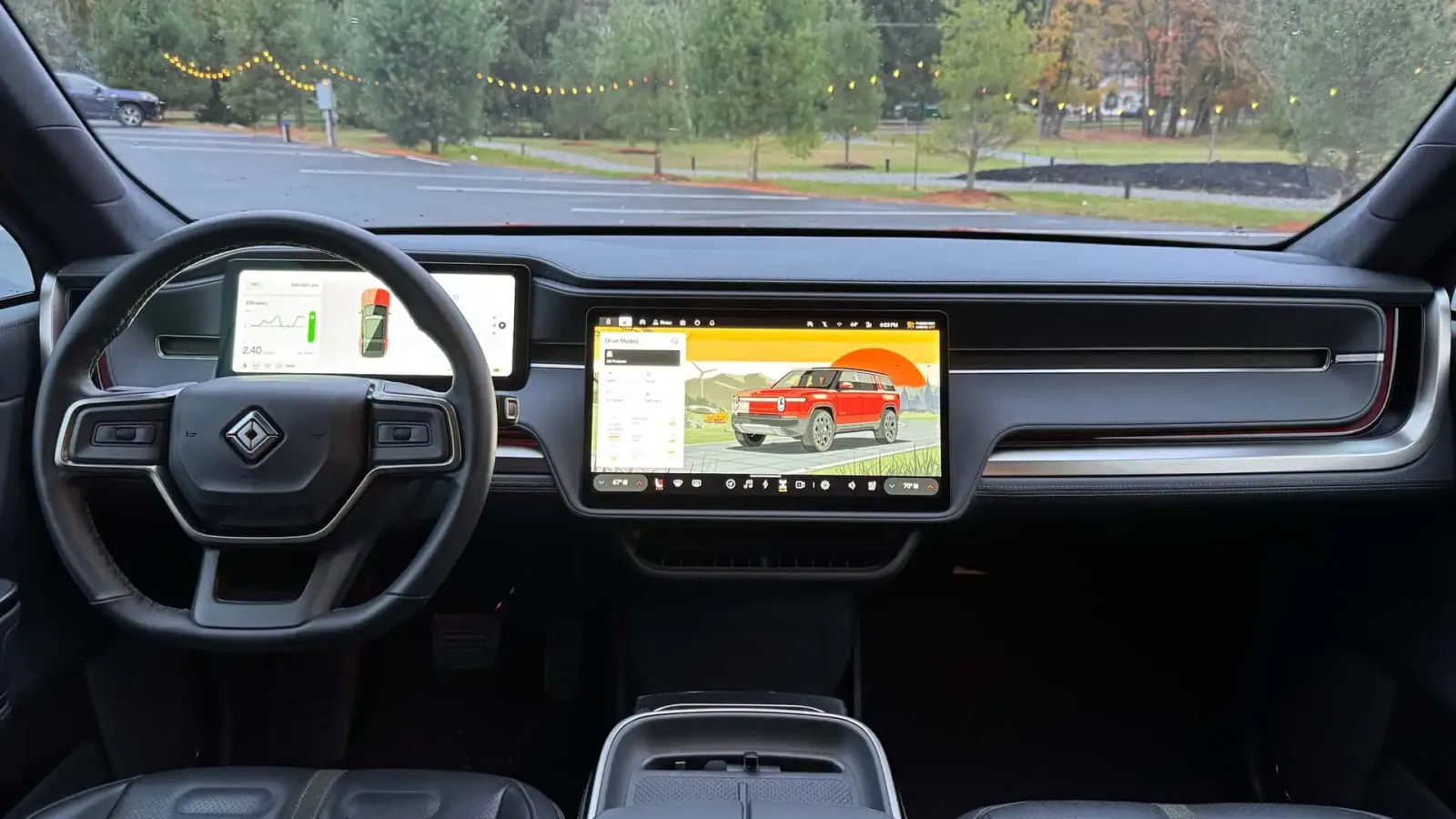 Gráficos do Rivian R1S e R1T de 2025