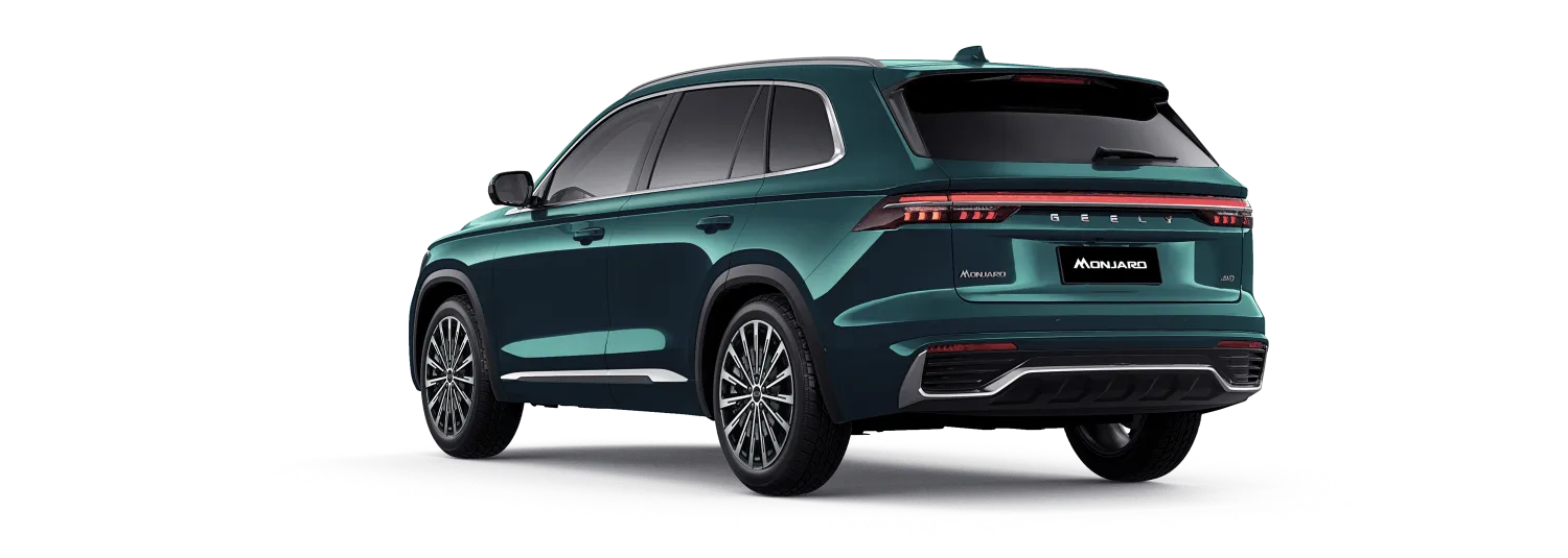 Vista posteriore del Geely Monjaro