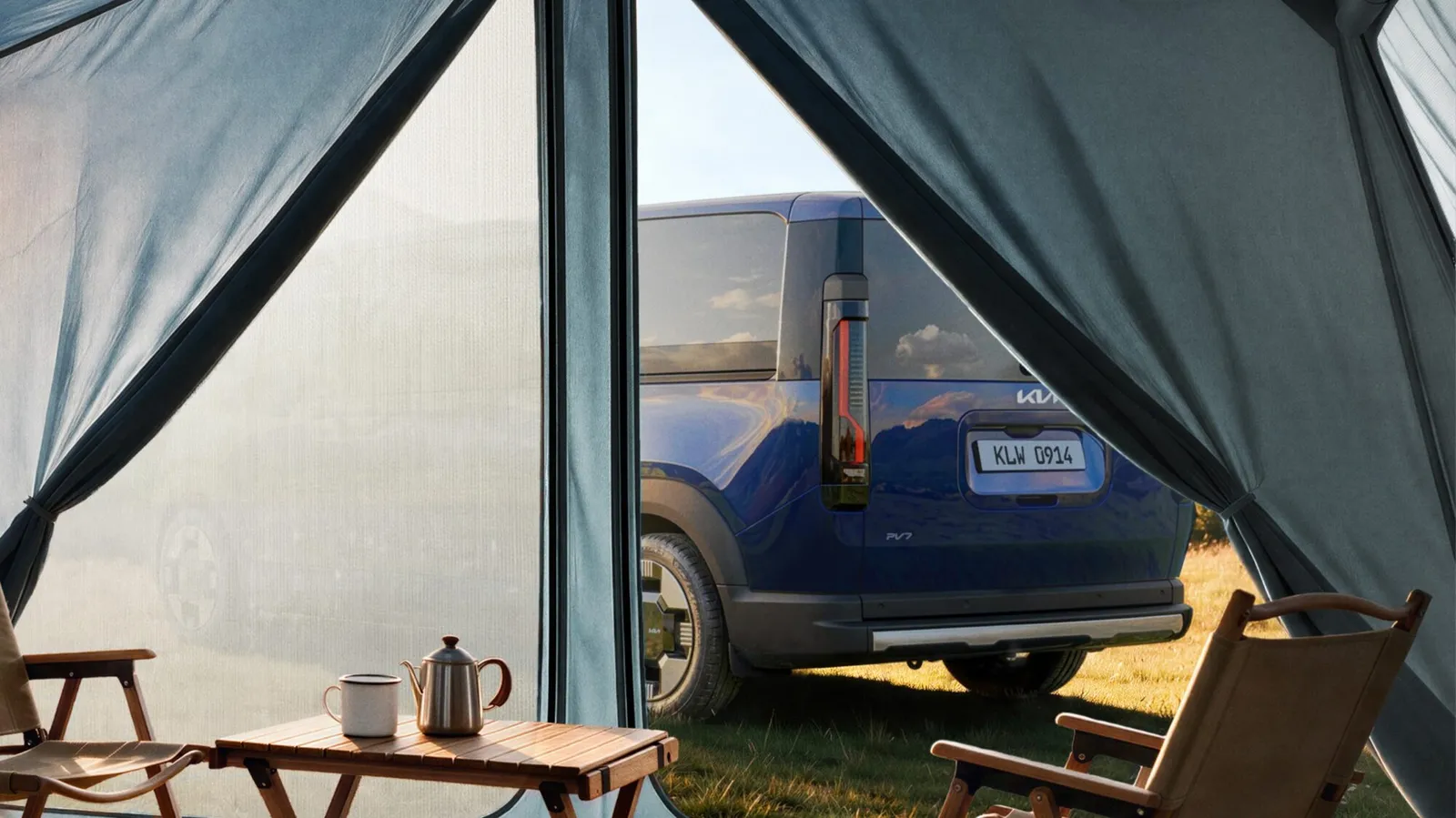 Kia PV7 per il campeggio