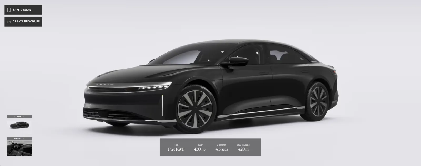 Lucid unveils its 2027 Air EV lineup with a new Stealth package