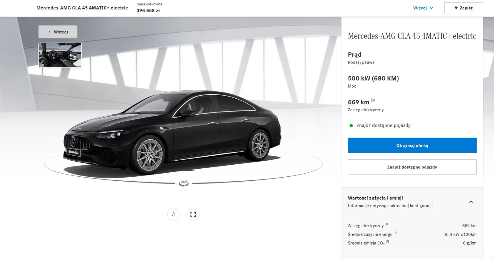 Mercedes-AMG CLA 45: CENA od 356 700 złotych. „Jak V8, tylko mocniejszy” i generujący przeżycia religijne u prezesa
