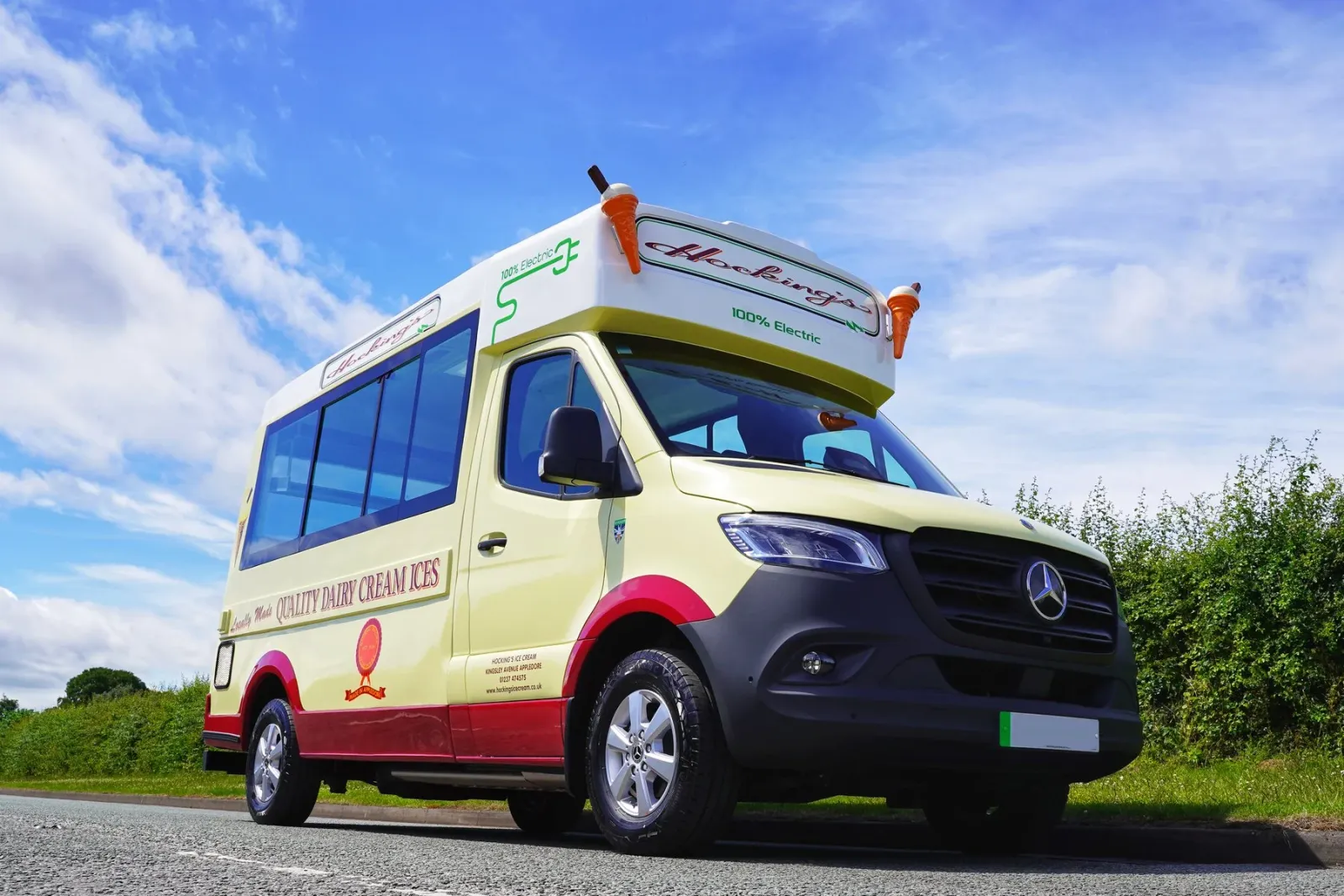 El Mercedes eSprinter se convierte en un camión de hielo eléctrico