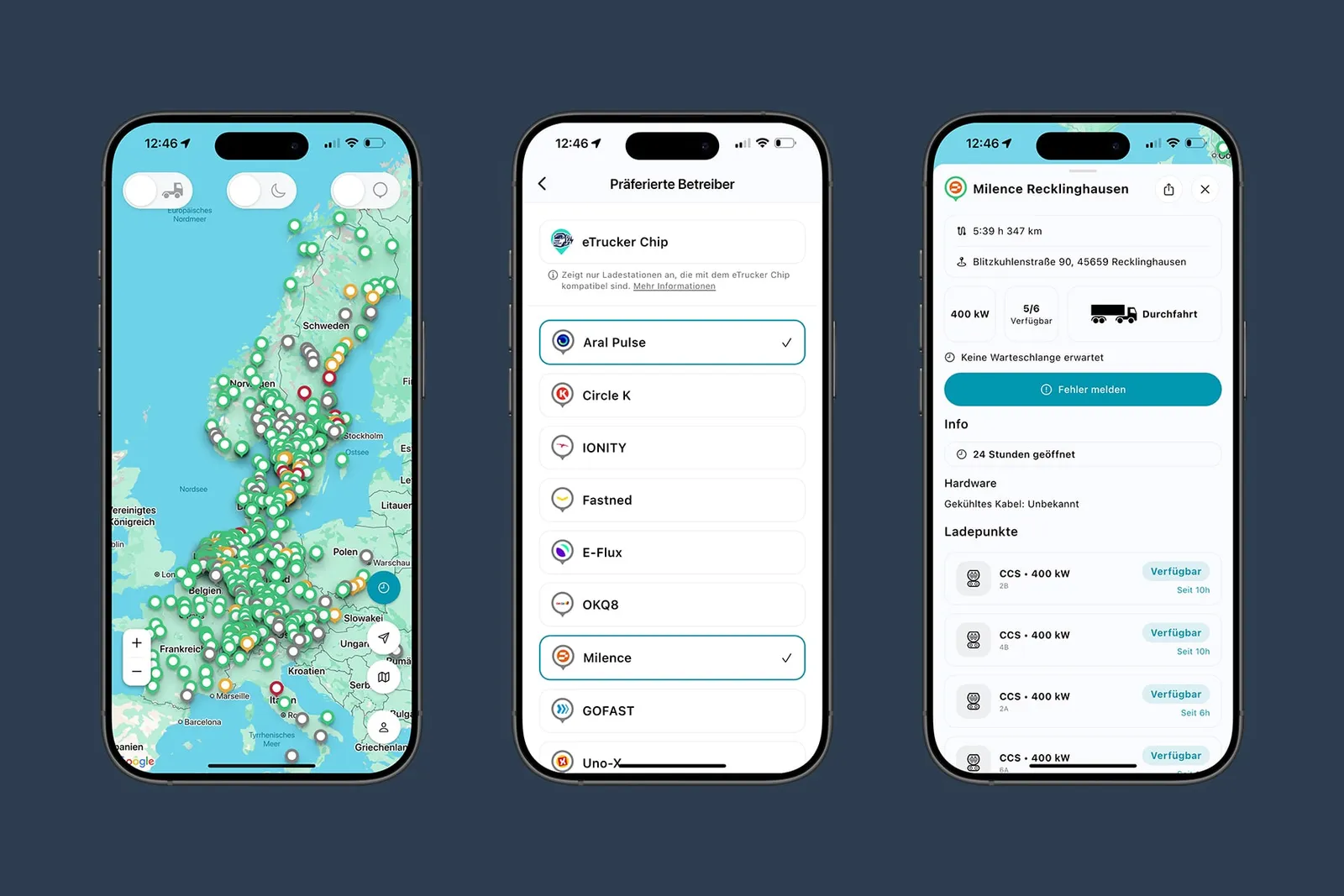 Navigazione per i camion elettrici: l’app eTrucker ottiene nuove funzionalità