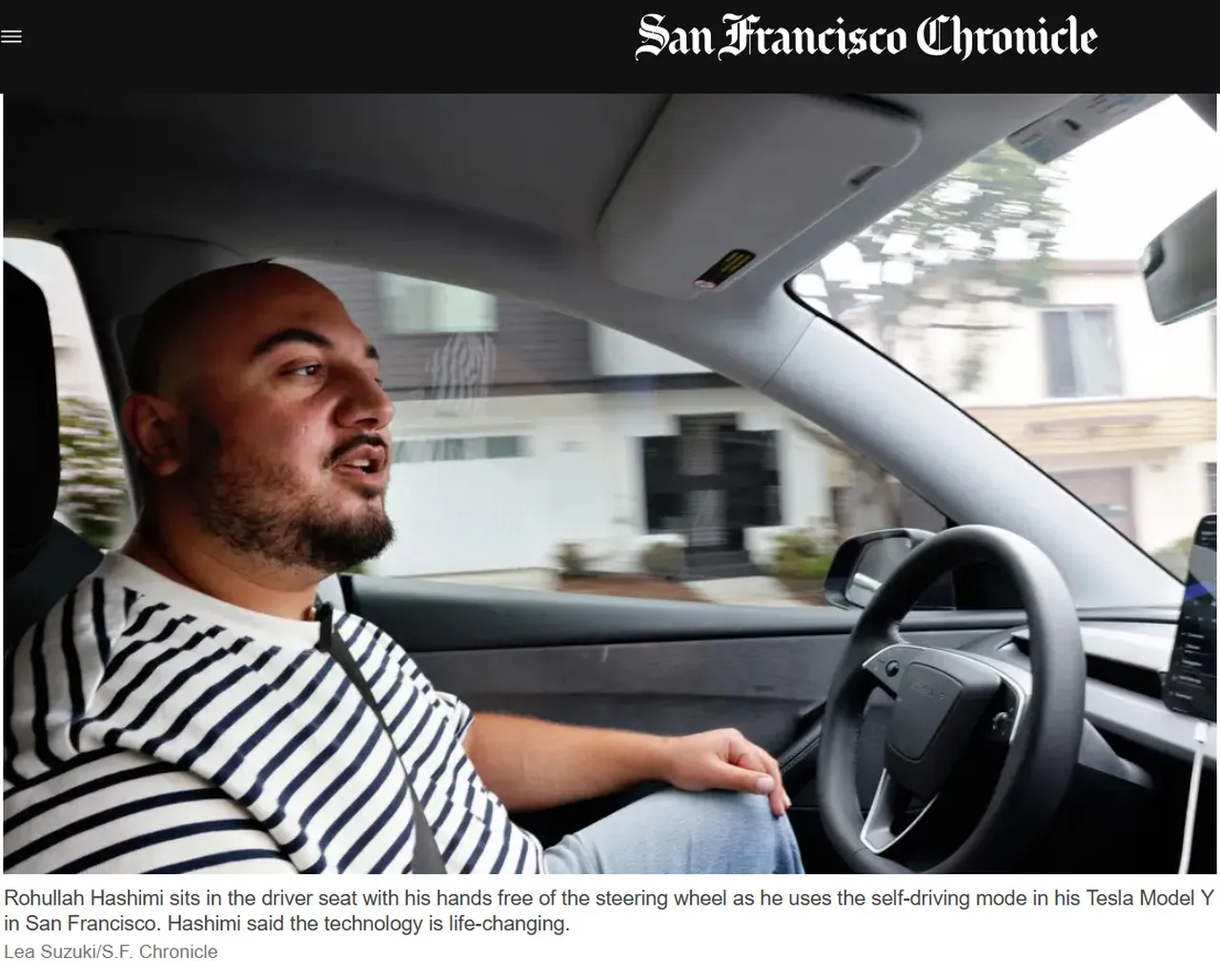 SF Chronicle: Per le strade sempre più conducenti di nuovo tipo. Non guidano, attivano il FSD, a volte per fare un pisolino