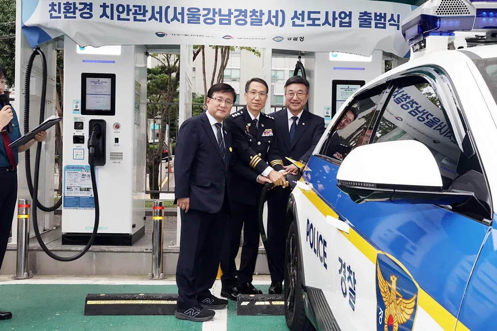 A Coreia do Sul vai substituir completamente os novos veículos policiais por modelos elétricos e a hidrogênio.