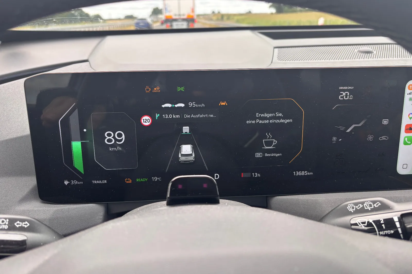 Kia EV5 Müdigkeitswarner
