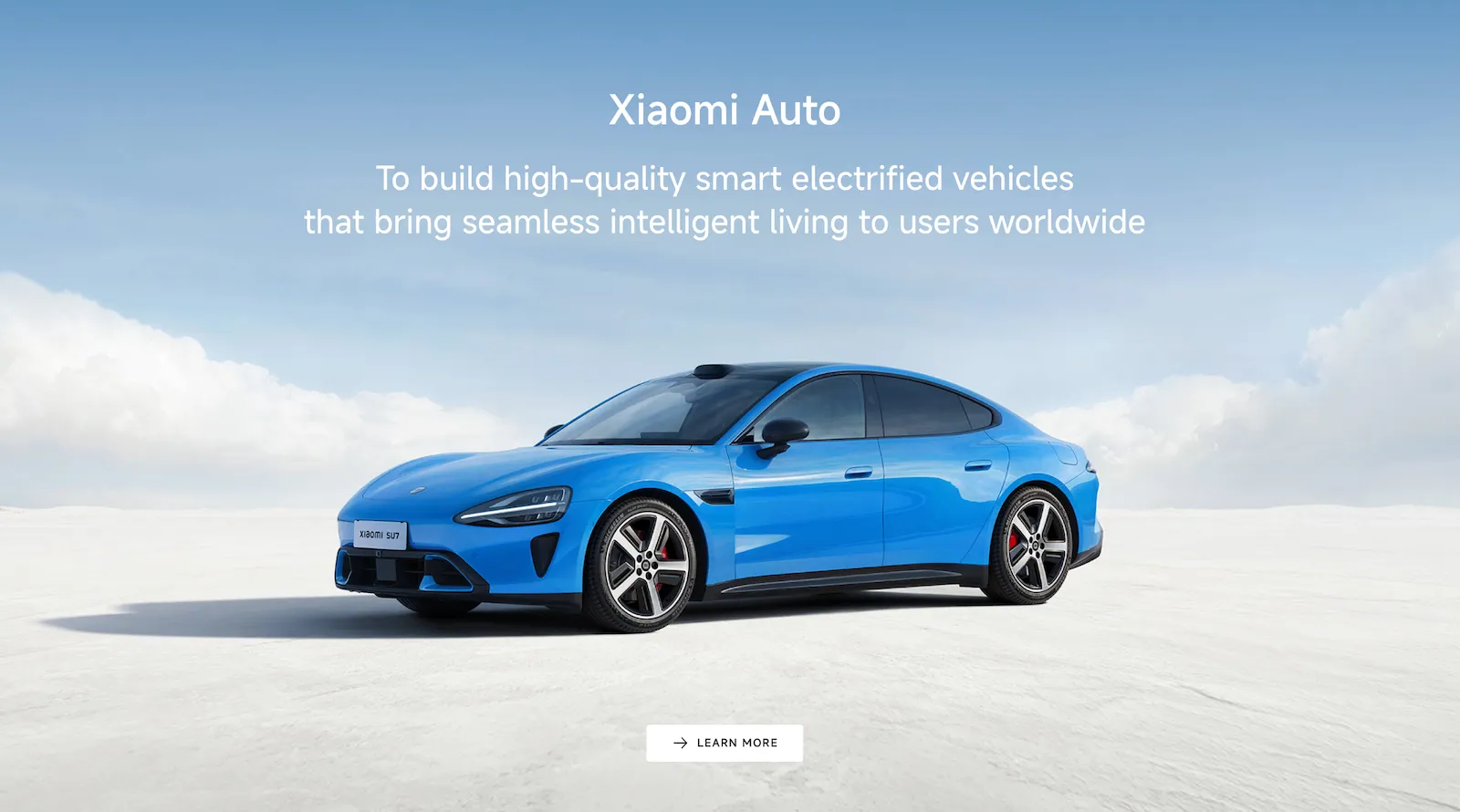Xiaomi Launches Global EV Website