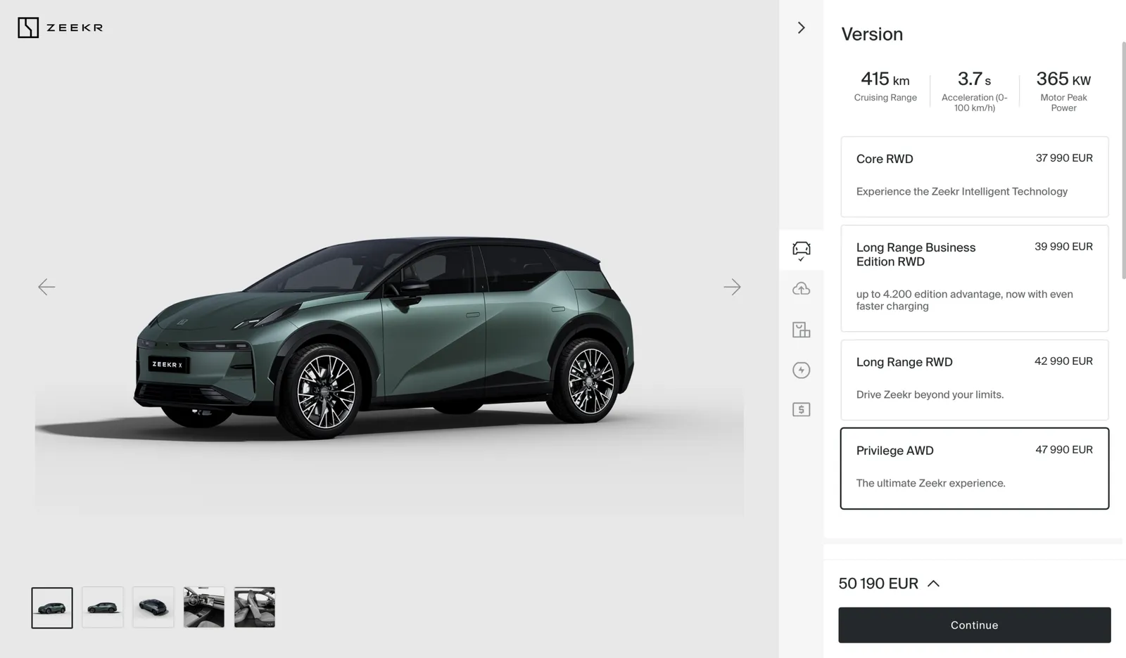 Der Zeekr X lud sich am Supercharger mit einer Leistung von 257,2 kW auf. Das ist eine gute Nachricht für Fahrzeuge mit 400 V und großen Batterien.