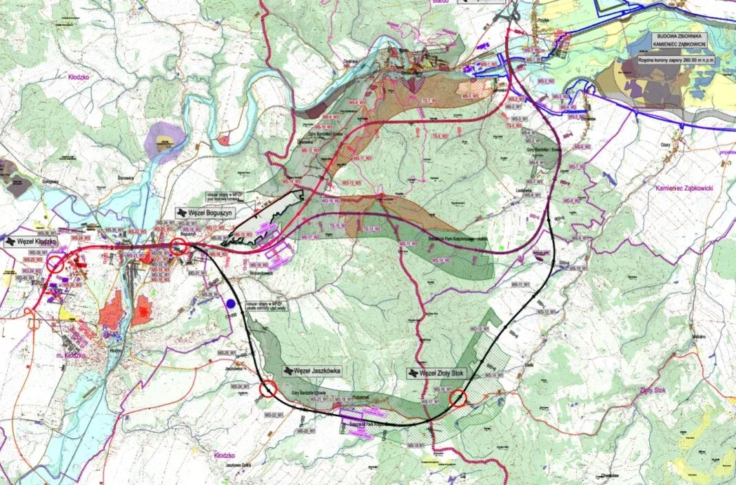 3 km em túnel na S8? A GDDKiA apresentou três variantes para o trecho entre Wrocław e Kłodzkie