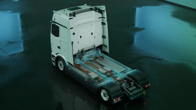 Schema del Mercedes eActros Lowliner