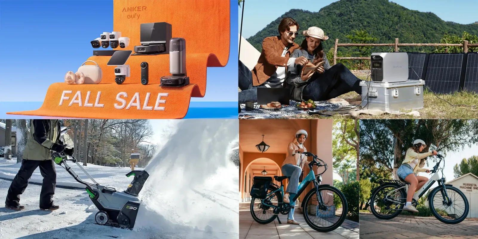 Câmeras de segurança Anker com até 46% de desconto na promoção inicial do Prime Day, venda relâmpago EcoFlow Monthly Madness, pacotes de sopradores de neve EGO e muito mais