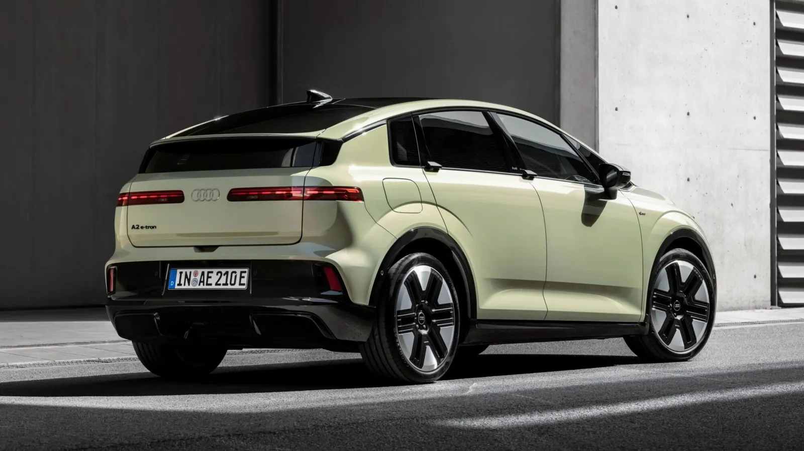 Parte posteriore dell’Audi A2 e-tron