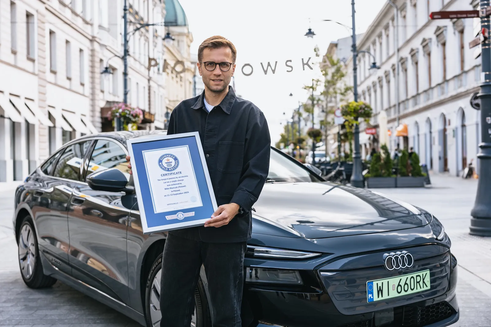 Audi A6 e-tron Sportback estabelece novo recorde mundial com autonomia de 831 milhas