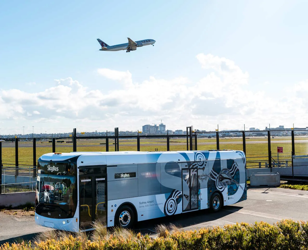 Australia’s busiest airport rolls out first of 50 electric buses for shuttles and airfield operations