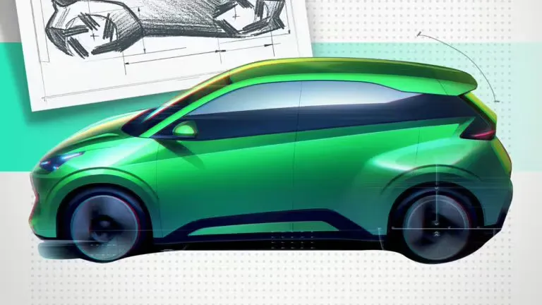 BYD mostra esboços de design do Seagull de segunda geração, maior
