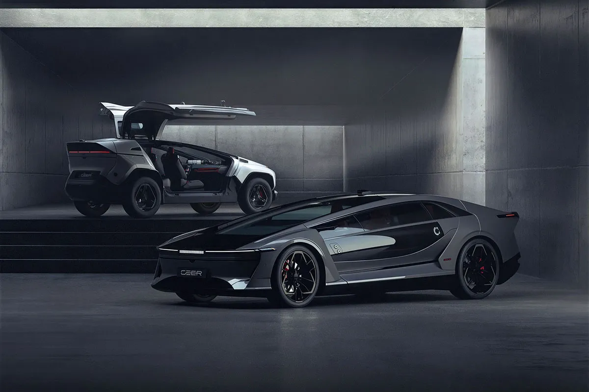 Ceer Exobot: a Arábia Saudita lança sua marca automobilística com dois carros elétricos que chamam bastante a atenção