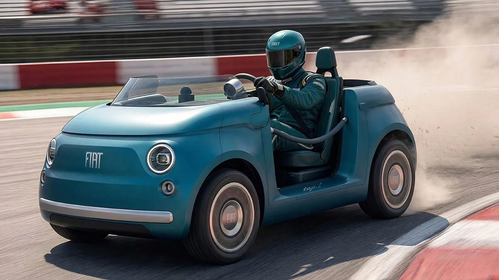 Esse pequeno Fiat Topolino se faz passar por um carro esportivo e homenageia o Porsche de James Dean