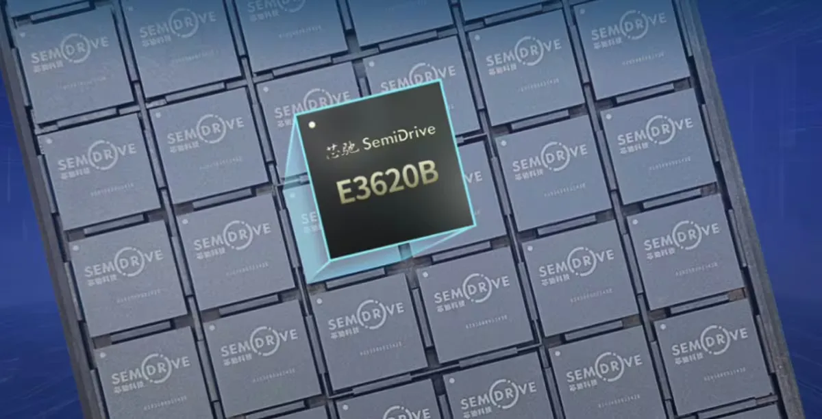 File photo shows a SemiDrive chip.