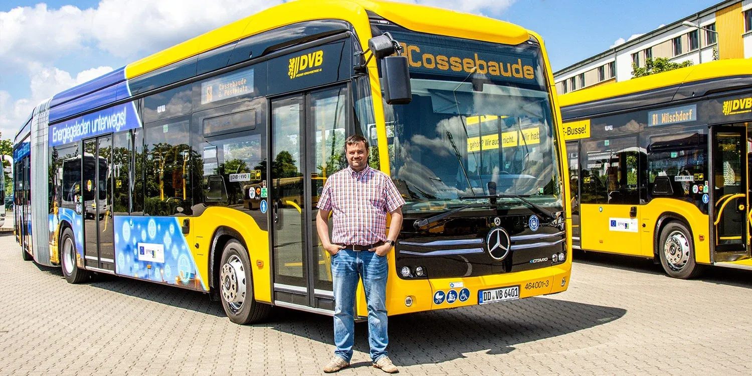 Encomendar DVB de mais 20 ônibus elétricos para Dresden