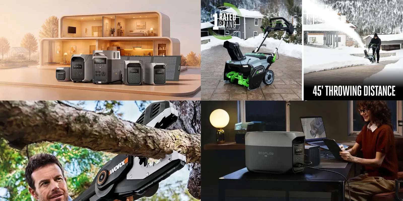 Vente spéciale Early Prime Day d’EcoFlow : ensemble solaire DELTA Ultra Plus de 3 072 Wh à -900 $, ensemble souffleur de neige EGO à 2026 $ moins cher, et bien plus encore.