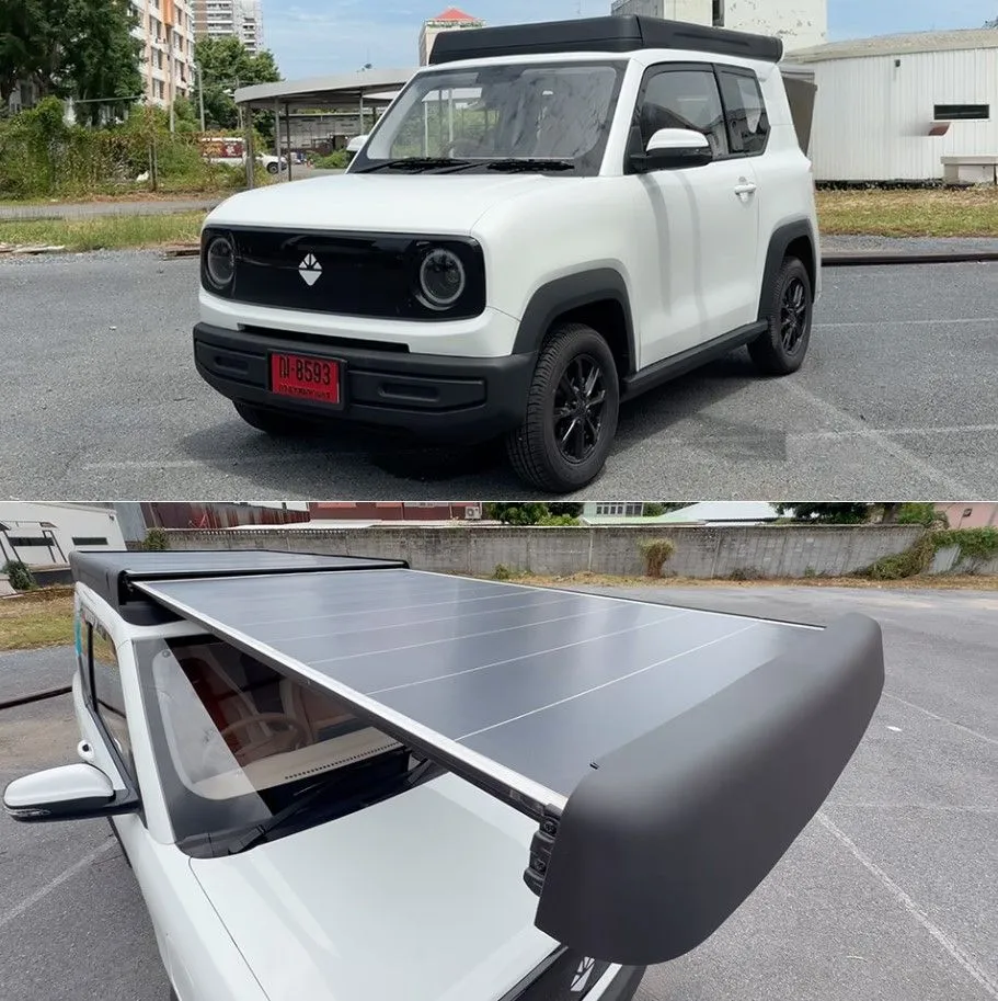 L’auto solare da 7.000 euro che si ricarica mentre è parcheggiata: fino a 55 km gratis al giorno
