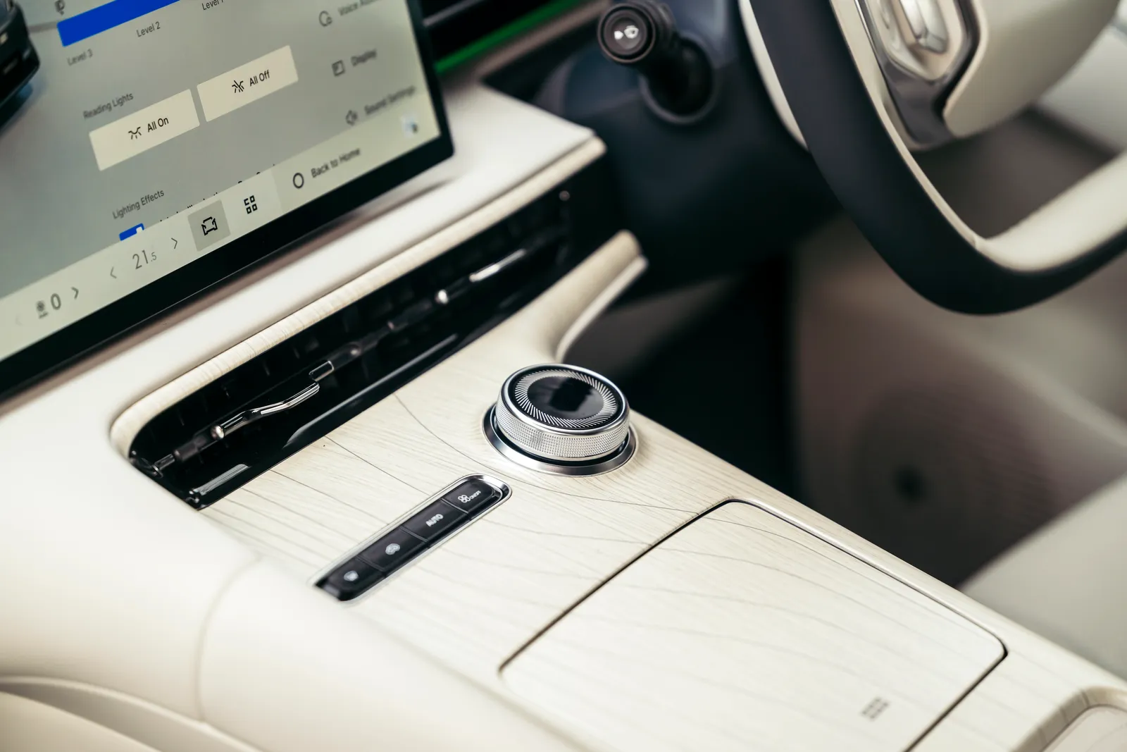 Dettaglio dell’interno del Geely EX5