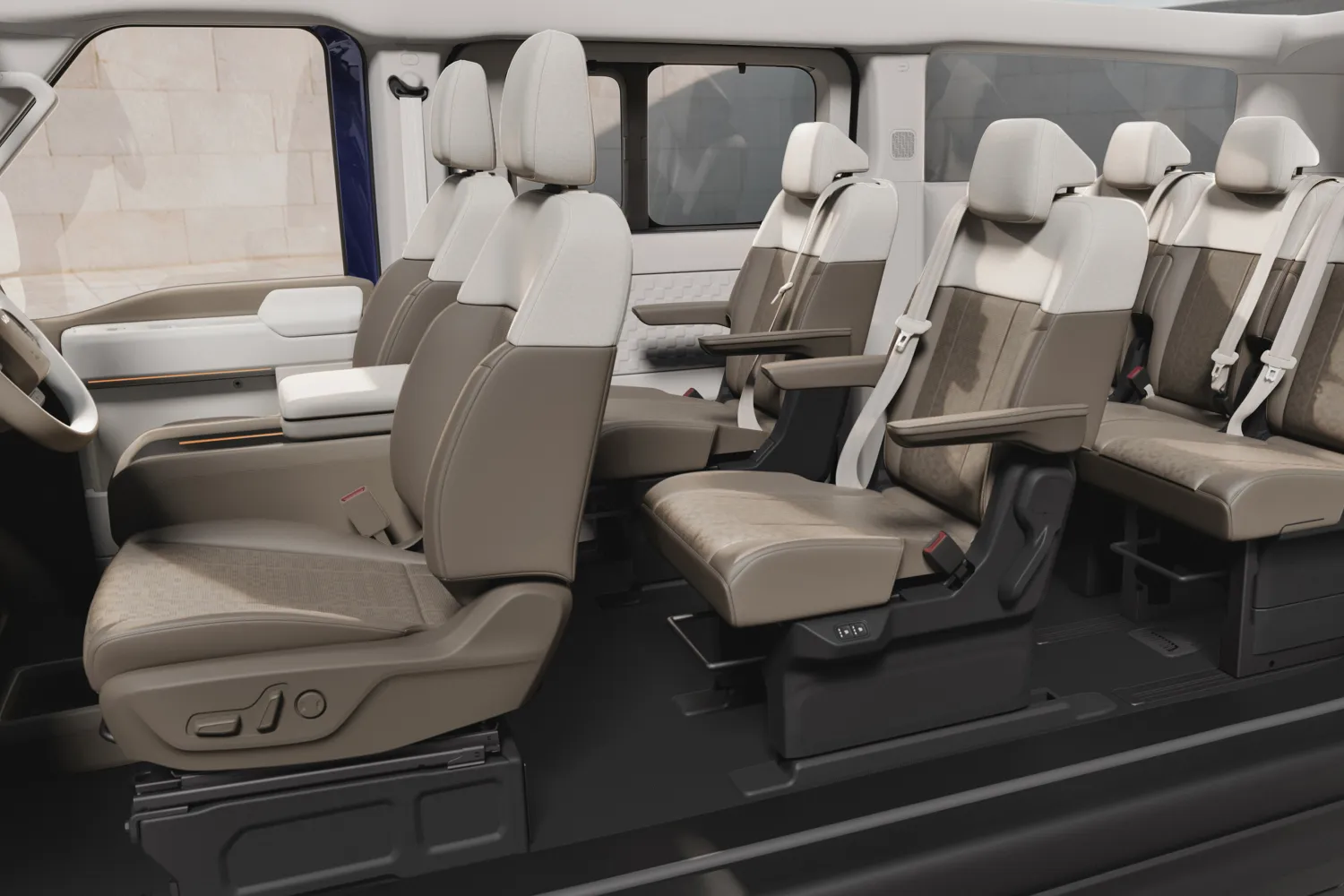 Interior del Kia-PV7-Passenger