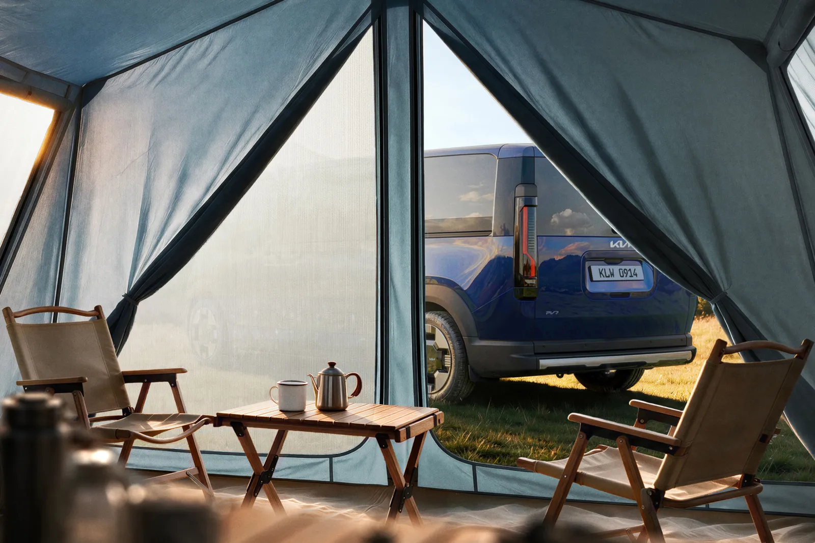 Immagine promozionale del Kia PV7