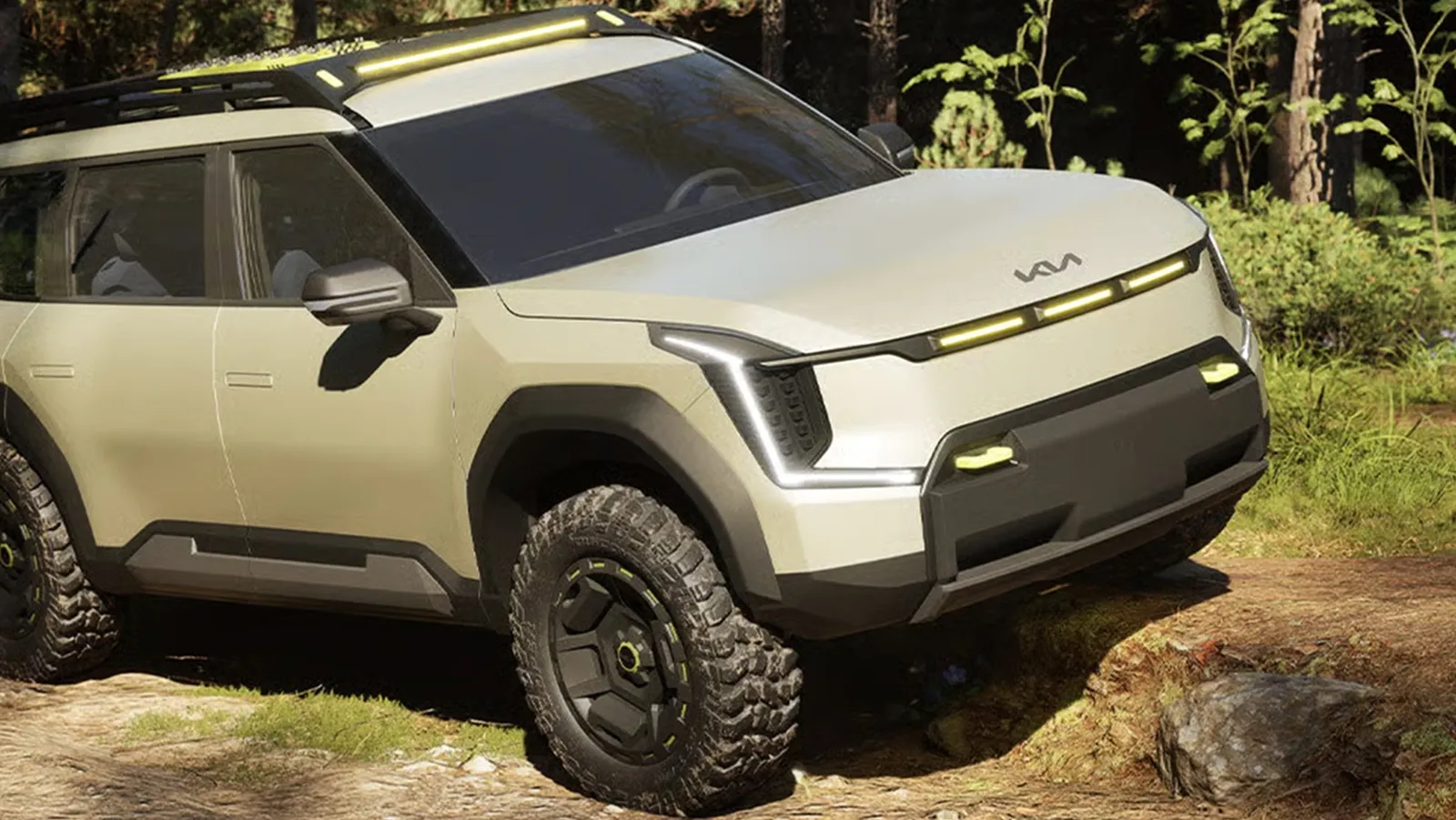 A KIA pode estar pensando em ‘quebrar todos os padrões’ ao lançar um verdadeiro SUV elétrico de 7 lugares com capacidade de off-road.