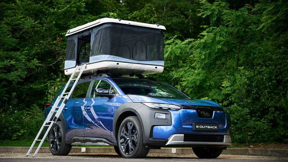 Le break surélevé électrique Subaru E-Outback est dans les concessions