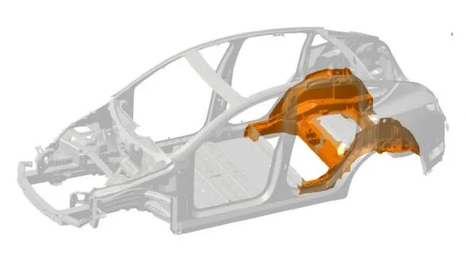 Simplificación: la clave para aumentar la producción del Tesla Model Y está en su chasis