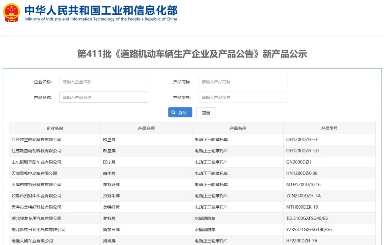 MIIT settembre Cina