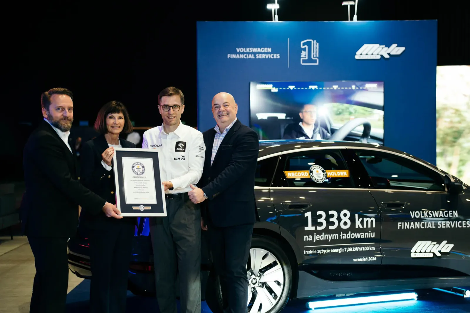 Miko Marczyk no Audi A6 e-tron elétrico: 1338 km com uma única carga!