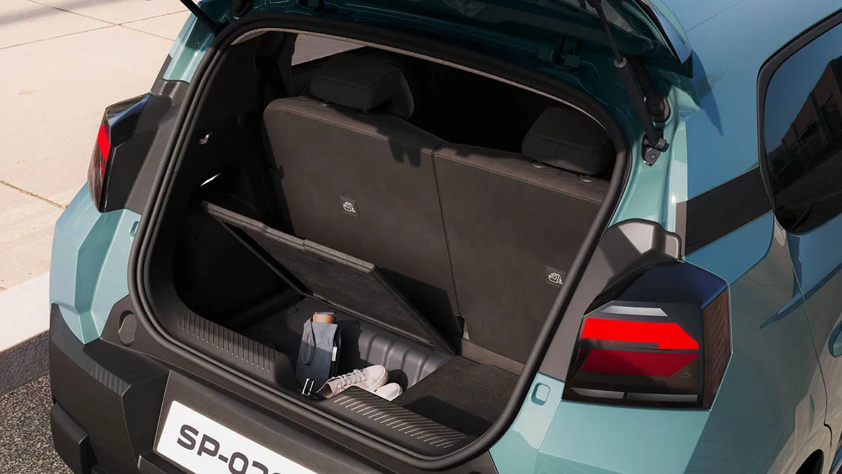 Nieuwe Dacia Spring bagageruimte