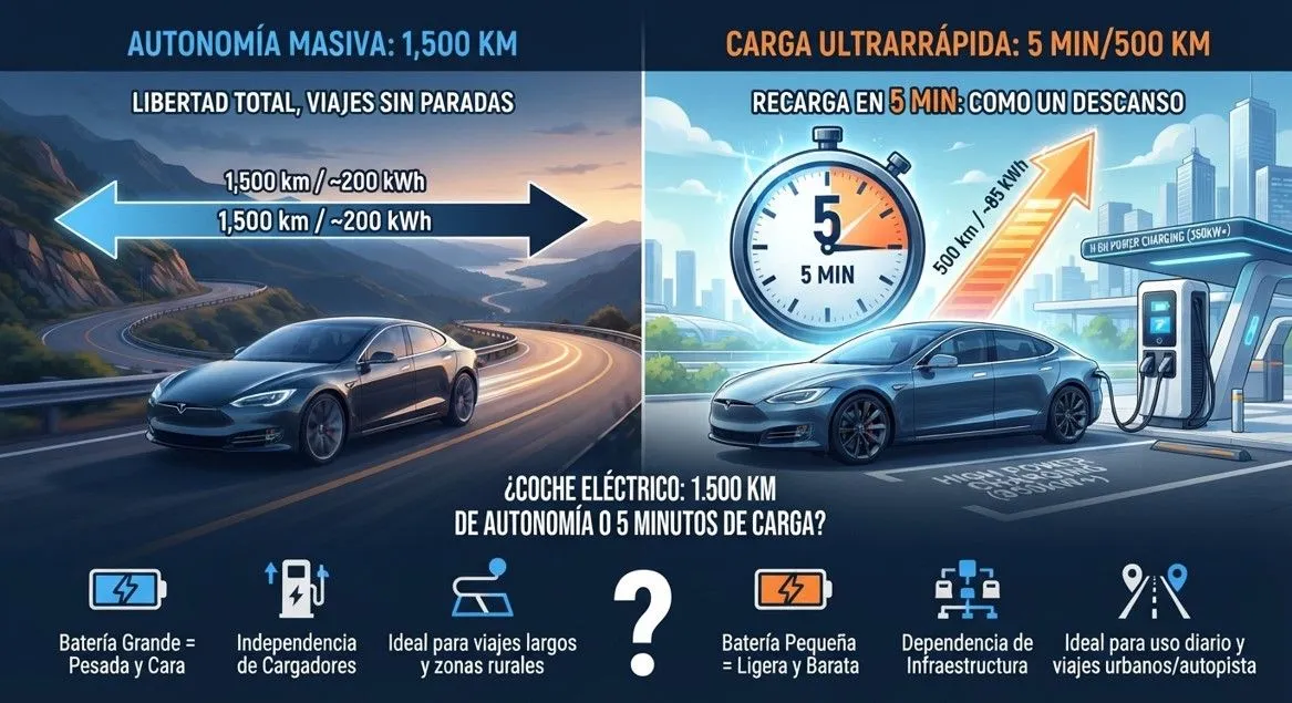 Perché vuoi 1.500 km se puoi percorrere 500 km in 5 minuti?