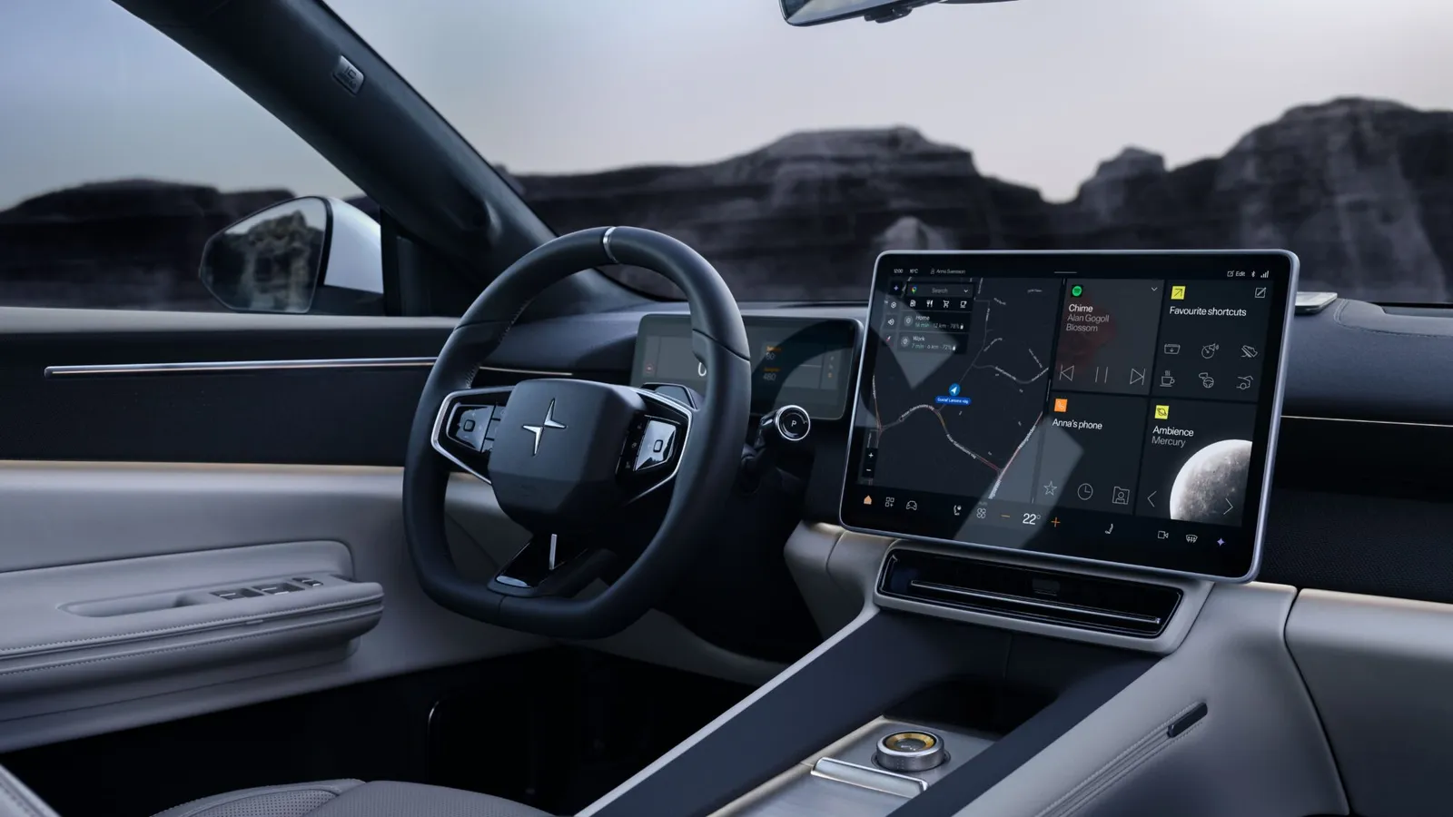 Polestar 4 SUV Infotainment