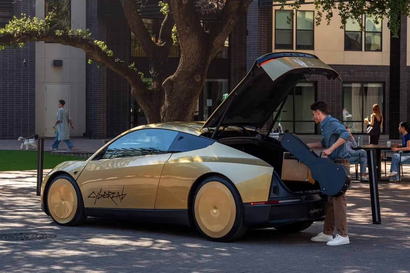 Tesla bietet erstmals autonome Fahrten mit dem Cybercab an