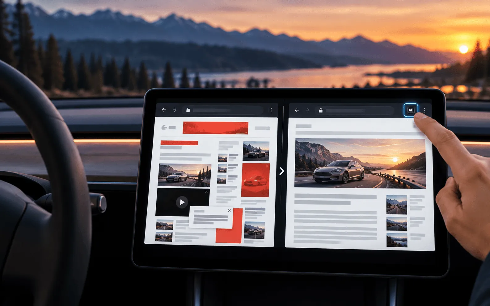 Tesla dodała blokowanie reklam w przeglądarce. Starsze Tesle z Intelem powinny odetchnąć